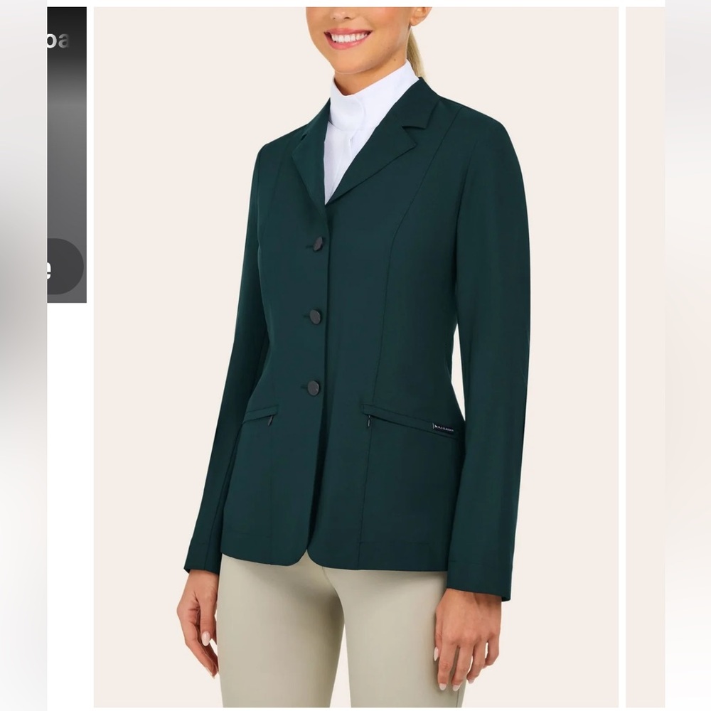 NWT RJ Classics Sloane Show Coat Size 0 Hunter Green
